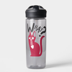 Botella De Agua Divertido Personalizable de qué gato