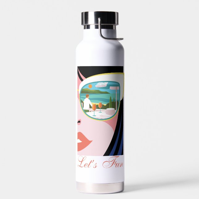Botella De Agua Divertiémonos - El Lotus blanco (Izquierdo)
