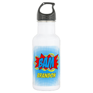 Botella De Agua Diviértete con un cómic personalizado al estilo de