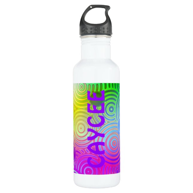 Botella De Agua Dizzy Neon Design (Anverso)