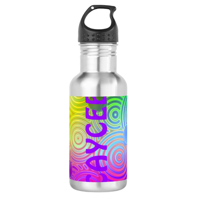 Botella De Agua Dizzy Neon Design (Anverso)