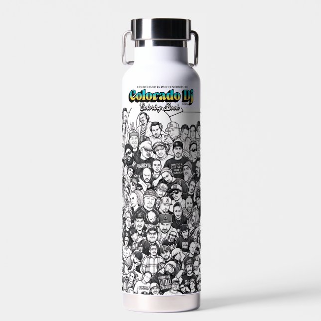 Botella de agua Dj Colorado (Delantero)