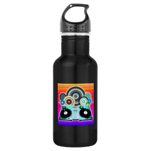 Botella De Agua DJ Turnable con vinilo - Arte pop