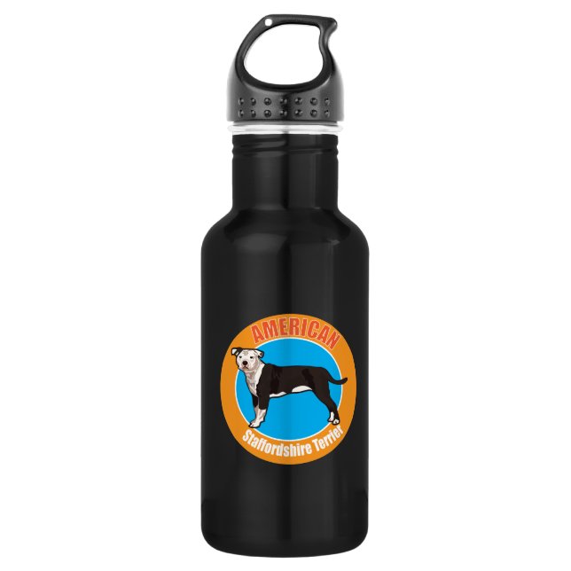 Botella De Agua Dog American staffordshire terrier (Anverso)