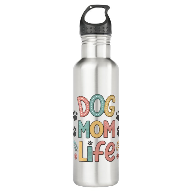 Botella De Agua Dog Mom Life - Pawsitively Perfect Collection (Anverso)