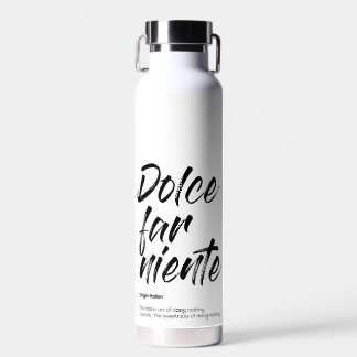 Botella De Agua Dolce far niente - Funda de teléfono (Blanco)