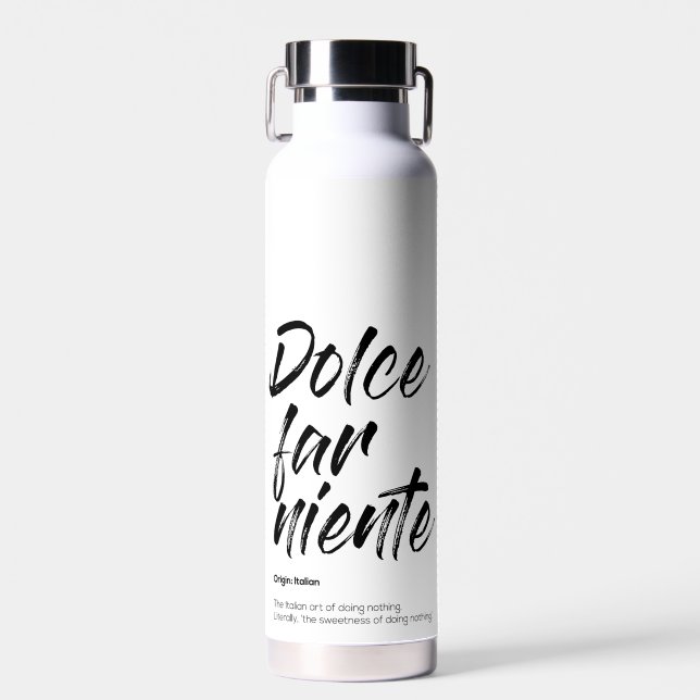 Botella De Agua Dolce far niente - Phone Cover (White) (Delantero)