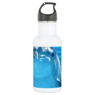 Botella De Agua Dolphin Fish Animal Tropical Office Ducha Fiesta