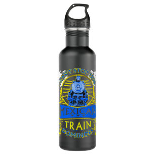 Botella De Agua Dominoes T Shirt Funny No Puede Detener Este Tren 