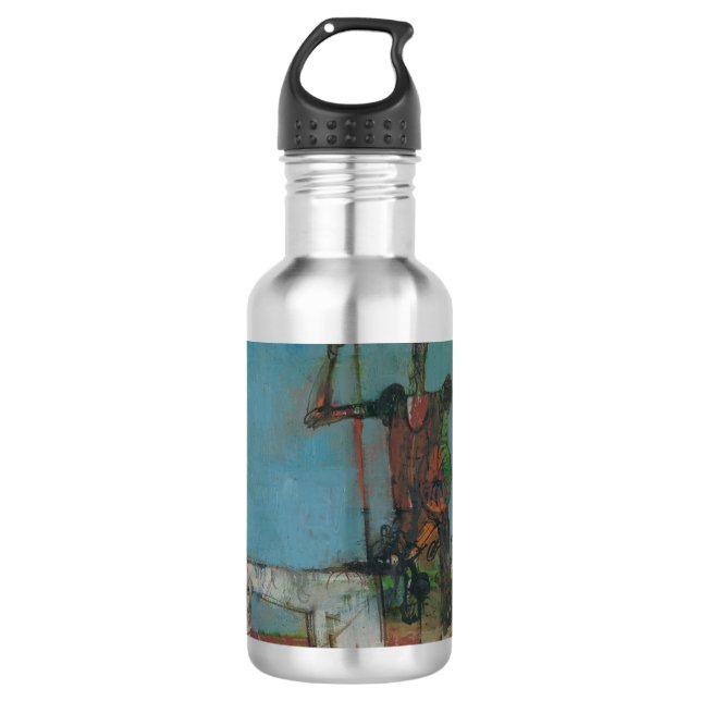 Botella De Agua Don Quijote Lento Sancho Stanislav Stanek (Anverso)