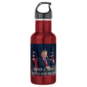 Botella De Agua Donald J. Trump 45.º presidente Keepsake