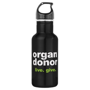 Botella De Agua donante de órganos