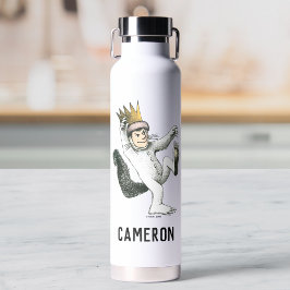 Botella De Agua Donde las cosas salvajes | Max | Agrega tu nombre