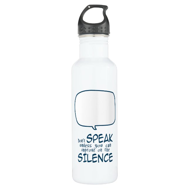 Botella De Agua Don't Speak (Anverso)