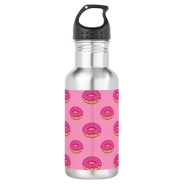 Botella De Agua Donut de fresa con Personalizado Sprinkles (Anverso)