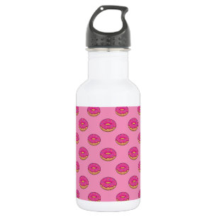 Botella De Agua Donut de fresa con Personalizado Sprinkles