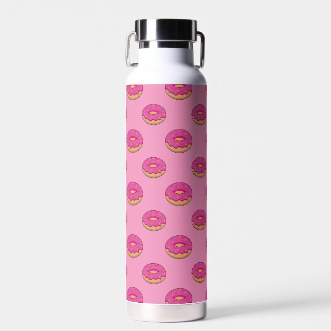 Botella De Agua Donut de fresa con Personalizado Sprinkles (Delantero)