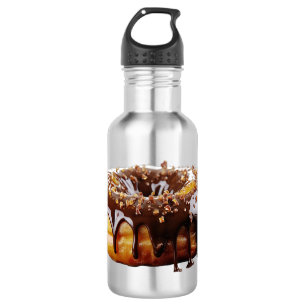 Botella De Agua Donut decadente de SlipperyJoe's cubierto de grues