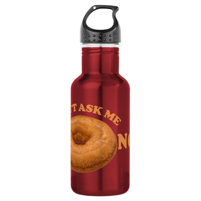 Botella De Agua Donut Humor - elegir color (Anverso)
