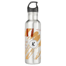 Doodle abstracto de Monograma Terracotta