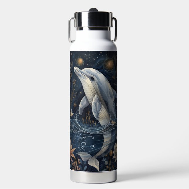 Botella de agua Dophin Thor, sueño nautico (Frente)