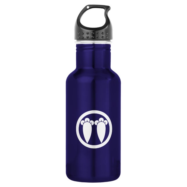 Botella De Agua Dos rostros paralelos en círculo (Anverso)