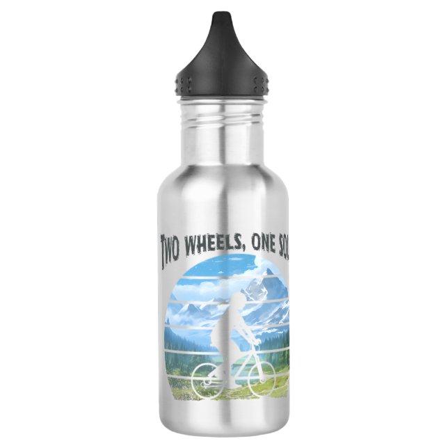 Botella De Agua Dos ruedas, un alma. (Izquierda)