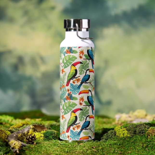 Botella De Agua Dosel de Tucán Tropical (Al aire libre (girado))