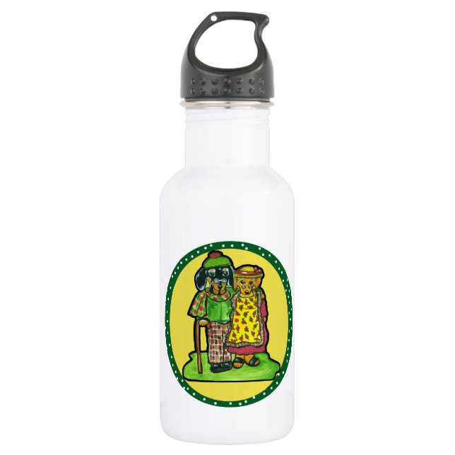 Botella De Agua Doxies de los grandes padres (Anverso)