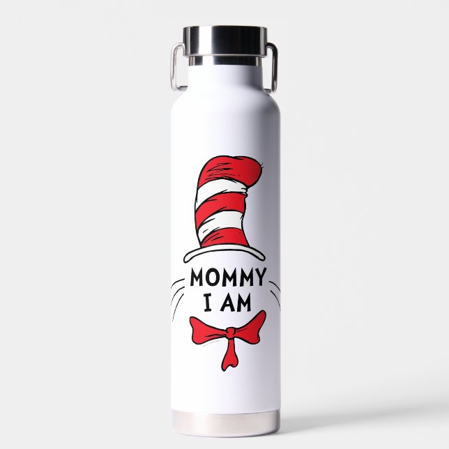 Botella De Agua Dr. Seuss | El gato en el sombrero - Mamá estoy (Delantero)