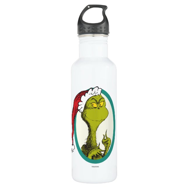 Botella De Agua Dr. Seuss | El Grinch (Anverso)