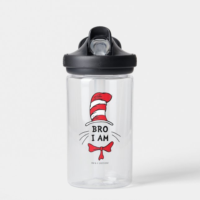 Botella De Agua Dr. Seuss | Gato en el Gorra - Hermano (Delante)