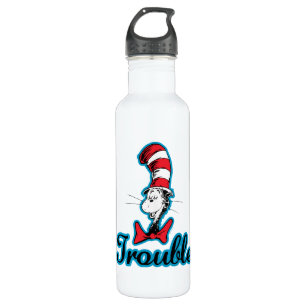 Botella De Agua Dr. Seuss   Gato en el problema del Gorra