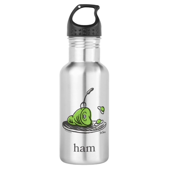 Botella De Agua Dr. Seuss | Huevos verdes con jamón (Anverso)