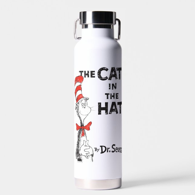 Botella De Agua Dr. Seuss | Libro del Gato en el Sombrero (Delantero)