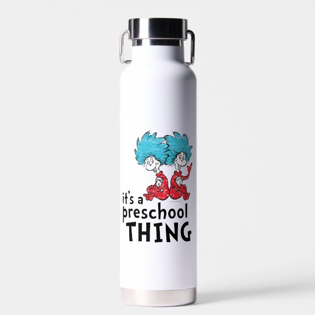Botella De Agua Dr. Seuss | Maestro Es Cosa de Preescolar (Delantero)