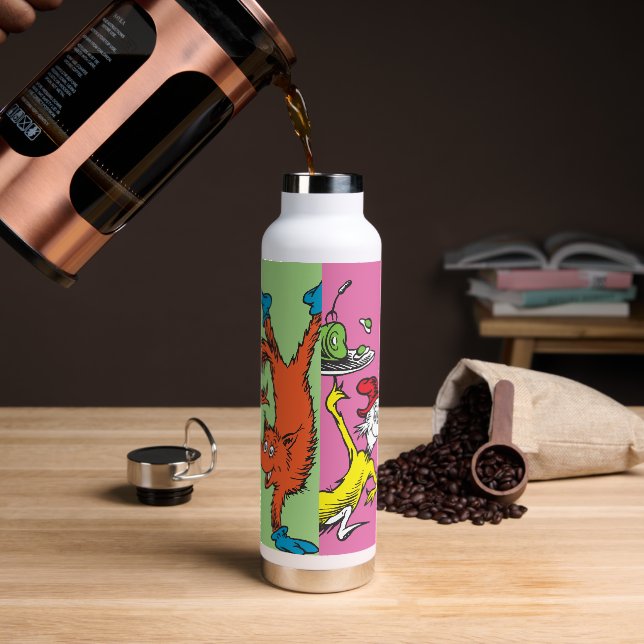 Botella De Agua Dr. Seuss | Rebanada de Personaje (Café)
