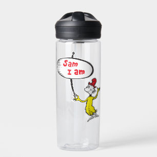 Botella De Agua Dr. Seuss Sam-I-Am sosteniendo cartel