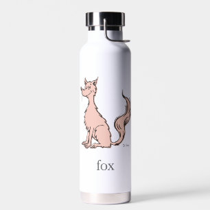 Botella De Agua Dr. Seuss Zorro Rosa