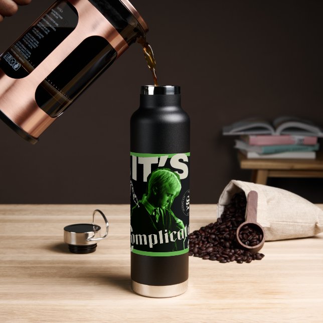 Botella De Agua Draco Malfoy - "Es complicado" (Café)