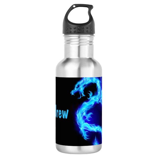 Botella De Agua Dragón azul mágico (Anverso)