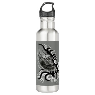 Botella De Agua Dragón chino en tatuaje