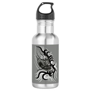 Botella De Agua Dragón chino en tatuaje