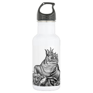 Botella De Agua Dragón en la roca