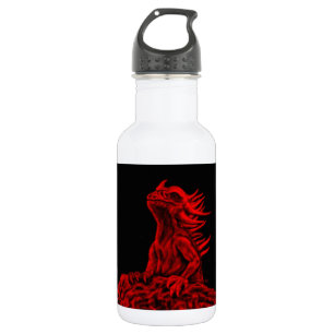 Botella De Agua Dragón rojo pequeño