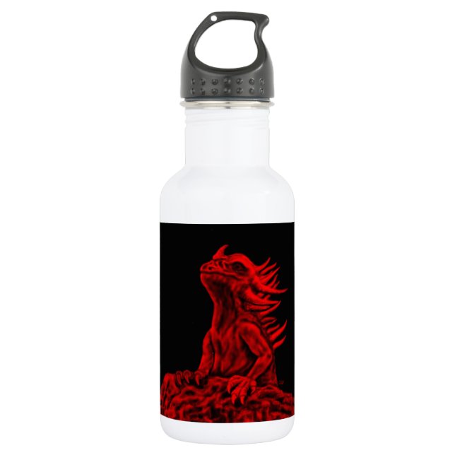 Botella De Agua Dragón rojo pequeño (Anverso)