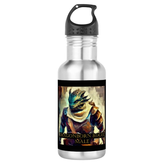 Botella De Agua Dragonborn Rogue Male (Anverso)