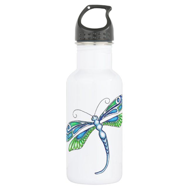 Botella De Agua Dragonfly decorativo (Anverso)