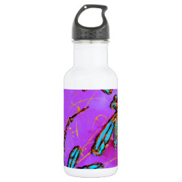 Botella De Agua Dragonfly Flit Electric Pink