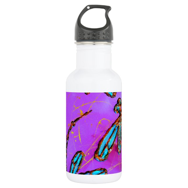 Botella De Agua Dragonfly Flit Electric Pink (Anverso)